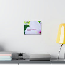 Load image into Gallery viewer, WHITE AND PINK HIBISCUS CANVAS