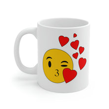 Load image into Gallery viewer, LOVE AND KISSES COFFEE MUG (WHITE)