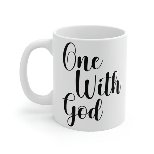 ONE WITH GOD COFFEE MUG