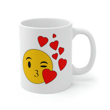 Load image into Gallery viewer, LOVE AND KISSES COFFEE MUG (WHITE)