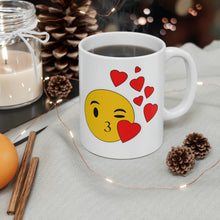 Load image into Gallery viewer, LOVE AND KISSES COFFEE MUG (WHITE)